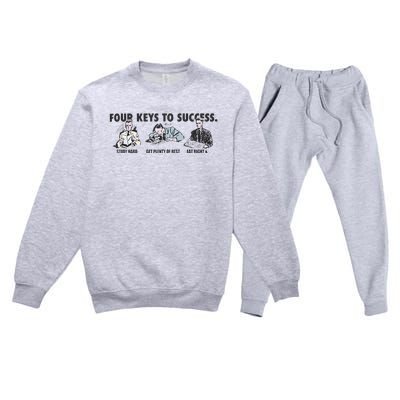 Four Keys To Success Premium Crewneck Sweatsuit Set