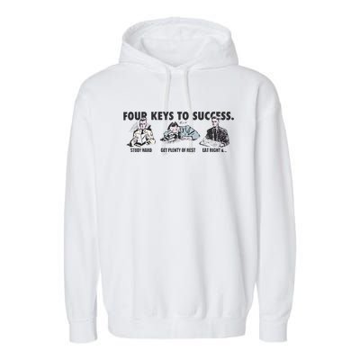 Four Keys To Success Garment-Dyed Fleece Hoodie