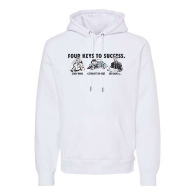 Four Keys To Success Premium Hoodie