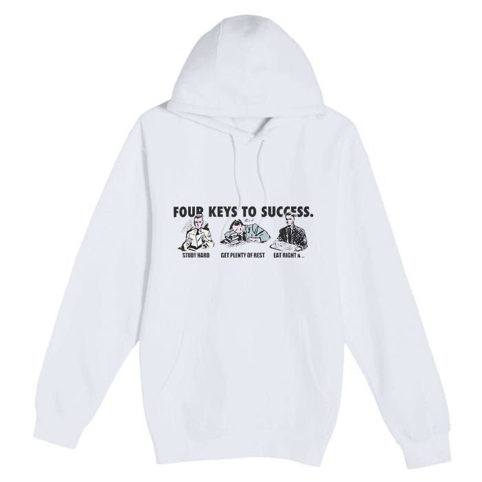 Four Keys To Success Premium Pullover Hoodie