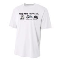 Four Keys To Success Performance Sprint T-Shirt