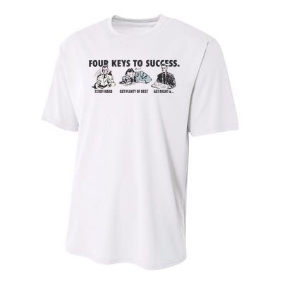 Four Keys To Success Performance Sprint T-Shirt