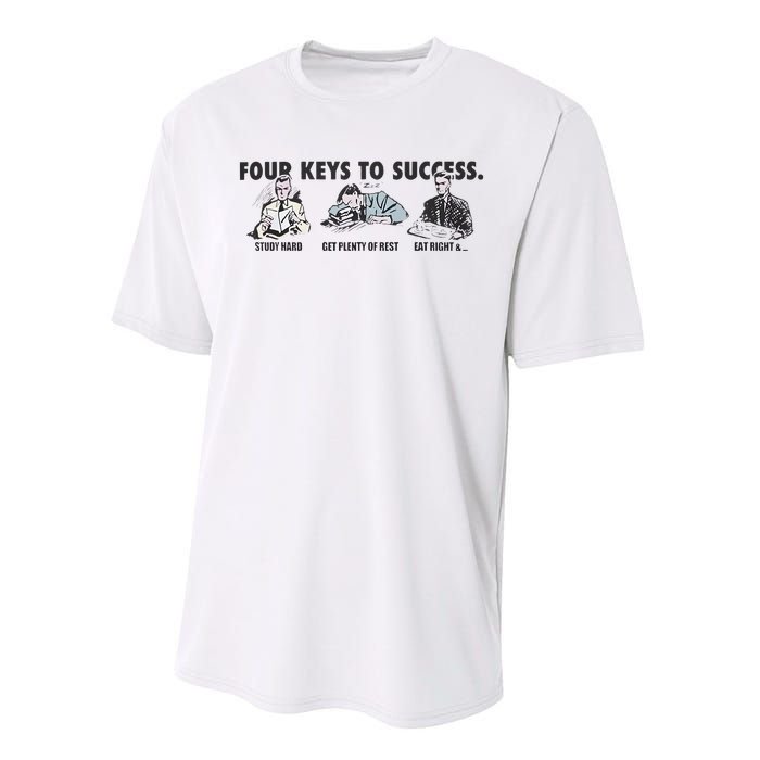 Four Keys To Success Performance Sprint T-Shirt