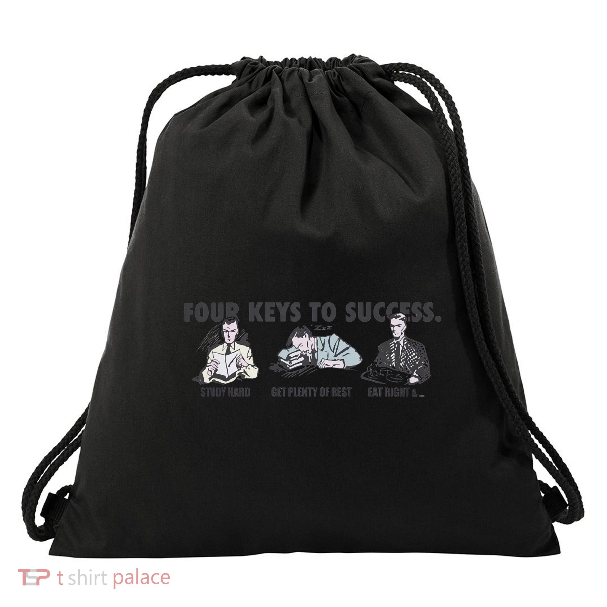 Four Keys To Success Drawstring Bag