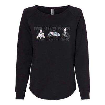 Four Keys To Success Womens California Wash Sweatshirt