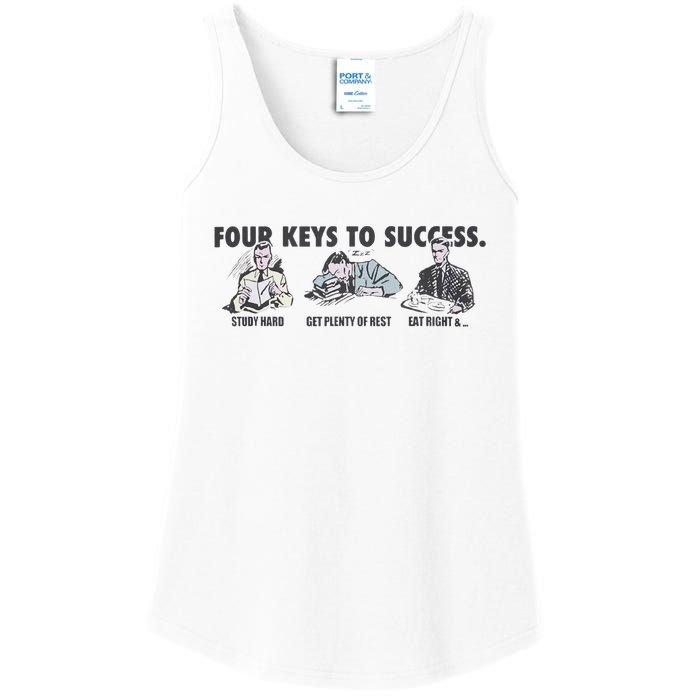 Four Keys To Success Ladies Essential Tank