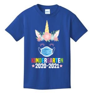 Funny Kindergarten Teacher Unicorn Mask Floral Trendy Gift Great Gift Kids T-Shirt