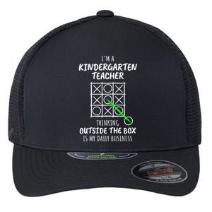 Funny Kindergarten Teacher Gift Flexfit Unipanel Trucker Cap