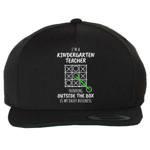 Funny Kindergarten Teacher Gift Wool Snapback Cap