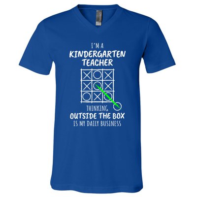 Funny Kindergarten Teacher Gift V-Neck T-Shirt