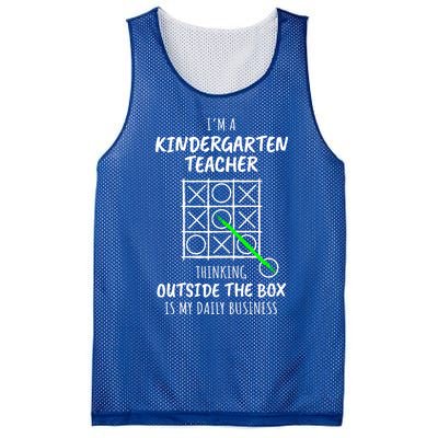 Funny Kindergarten Teacher Gift Mesh Reversible Basketball Jersey Tank