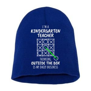 Funny Kindergarten Teacher Gift Short Acrylic Beanie