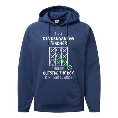 Funny Kindergarten Teacher Gift Performance Fleece Hoodie