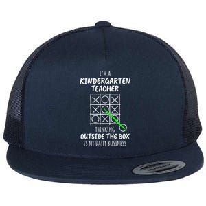 Funny Kindergarten Teacher Gift Flat Bill Trucker Hat