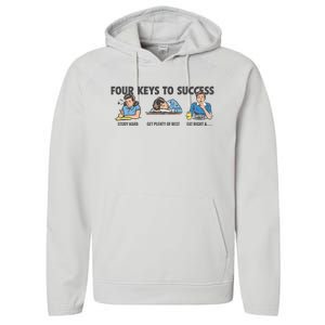 Four Keys To Success Performance Fleece Hoodie