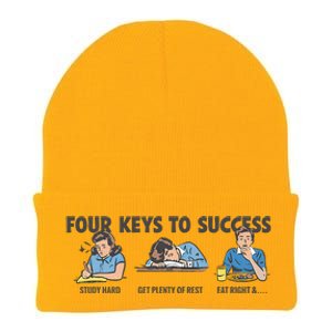 Four Keys To Success Knit Cap Winter Beanie