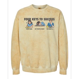 Four Keys To Success Colorblast Crewneck Sweatshirt