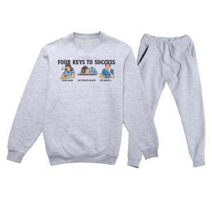 Four Keys To Success Premium Crewneck Sweatsuit Set