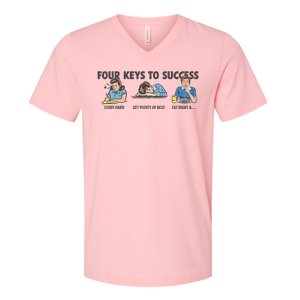 Four Keys To Success V-Neck T-Shirt