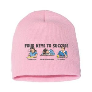 Four Keys To Success Short Acrylic Beanie