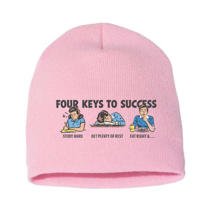 Four Keys To Success Short Acrylic Beanie