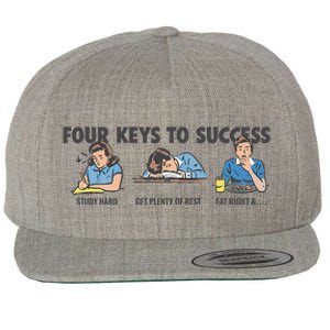 Four Keys To Success Wool Snapback Cap