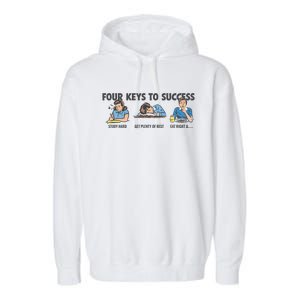 Four Keys To Success Garment-Dyed Fleece Hoodie