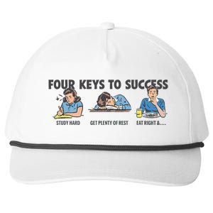 Four Keys To Success Snapback Five-Panel Rope Hat