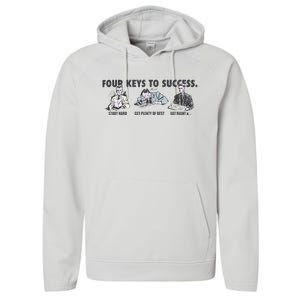 Four Keys To Success Performance Fleece Hoodie