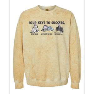 Four Keys To Success Colorblast Crewneck Sweatshirt