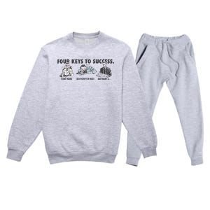 Four Keys To Success Premium Crewneck Sweatsuit Set