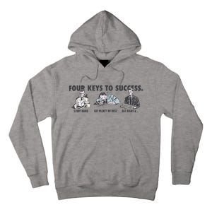 Four Keys To Success Tall Hoodie