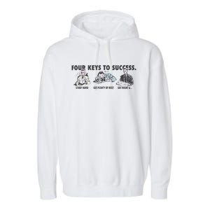 Four Keys To Success Garment-Dyed Fleece Hoodie