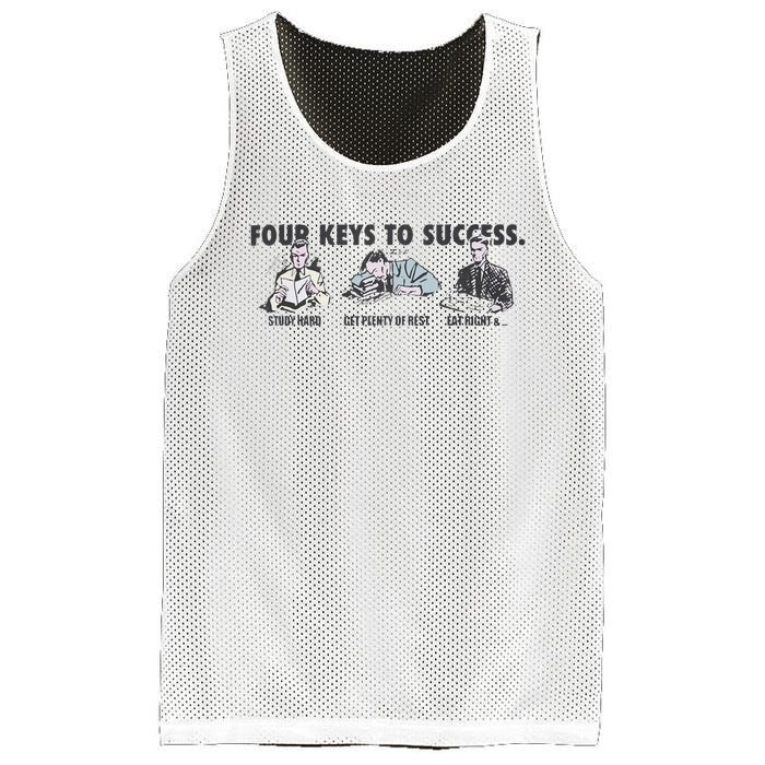 Four Keys To Success Mesh Reversible Basketball Jersey Tank