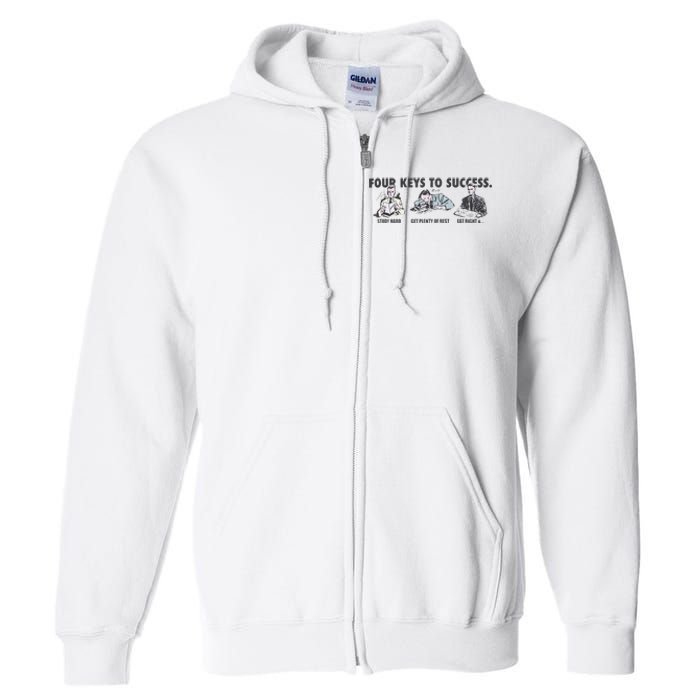 Four Keys To Success Full Zip Hoodie