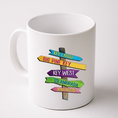 Florida Keys Totem Largo Islamorada Key West Sign Post Mug