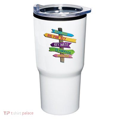 Florida Keys Totem Largo Islamorada Key West Sign Post Tumbler