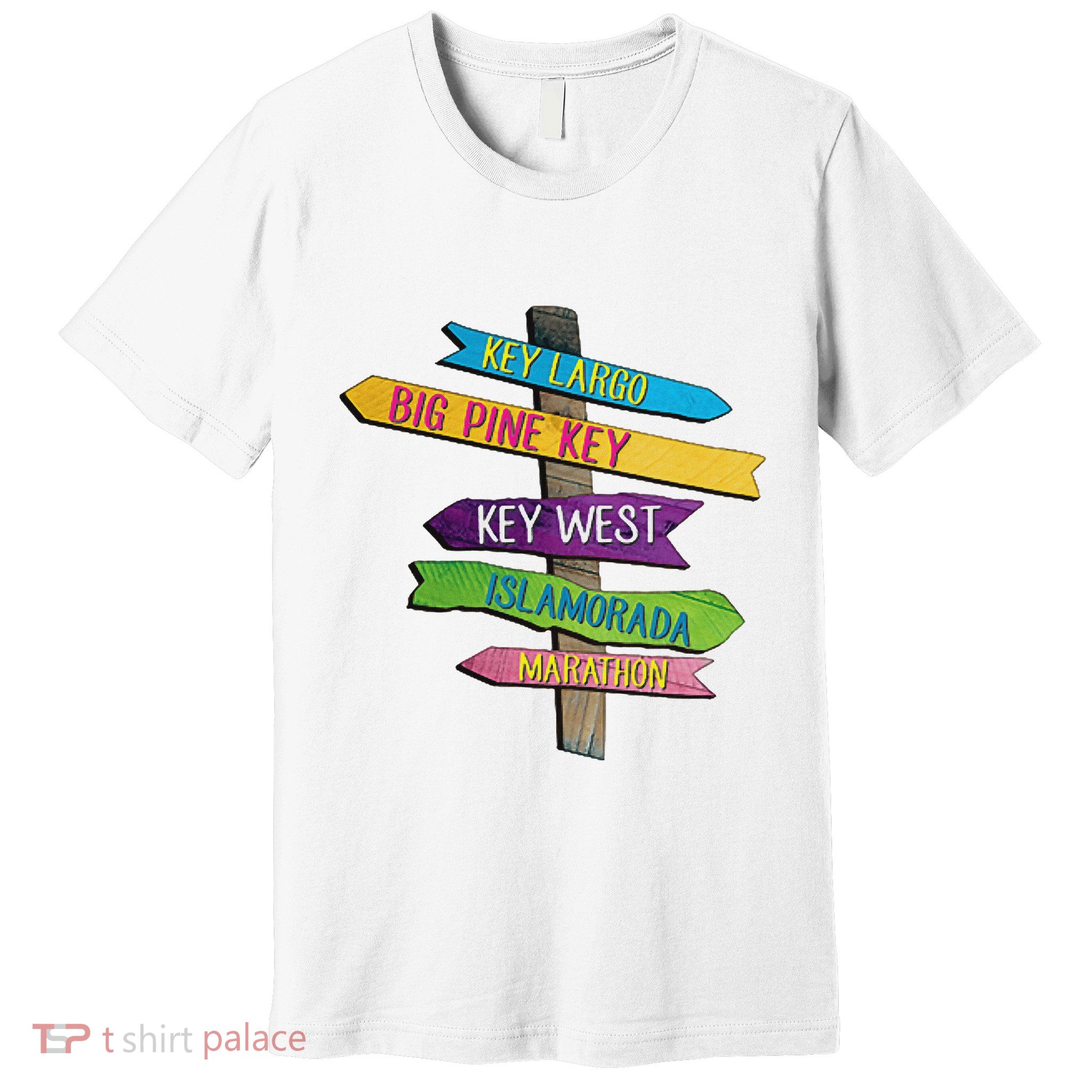 Florida Keys Totem Largo Islamorada Key West Sign Post Premium T-Shirt