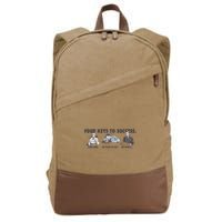 Four Keys To Success Cotton Canvas Backpack