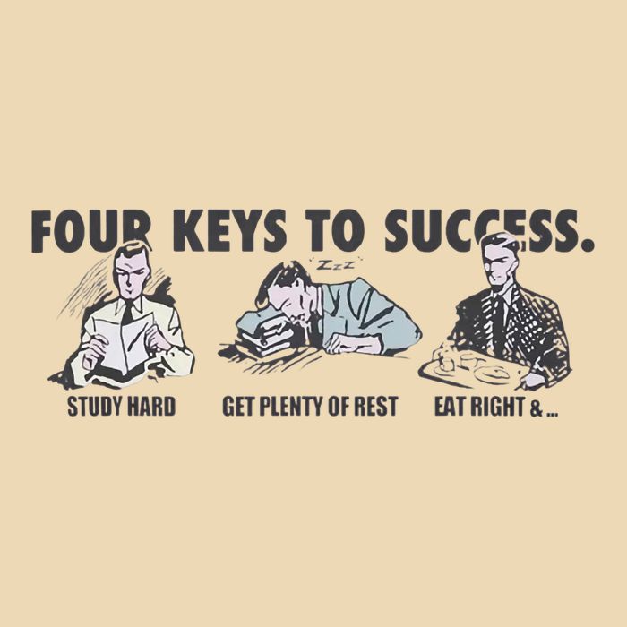 Four Keys To Success Drawstring Bag