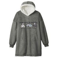 Four Keys To Success Hooded Wearable Blanket