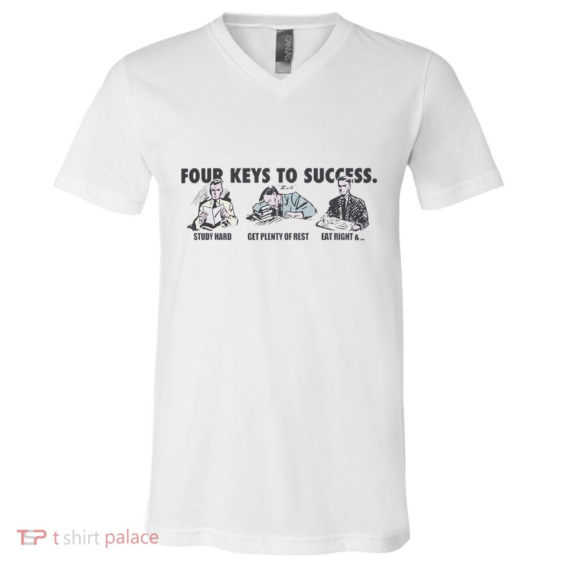 Four Keys To Success V-Neck T-Shirt