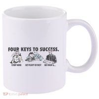 Four Keys To Success 11oz C Handle Ceramic Mug
