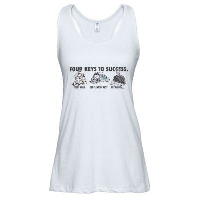Four Keys To Success Ladies Essential Flowy Tank