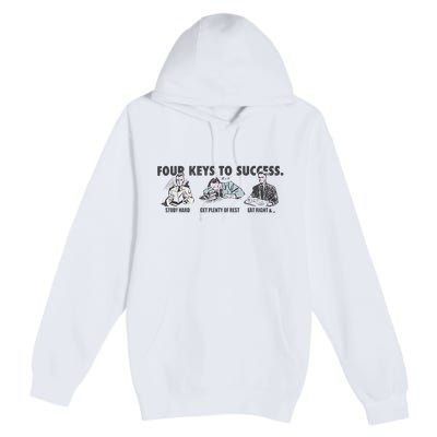Four Keys To Success Premium Pullover Hoodie