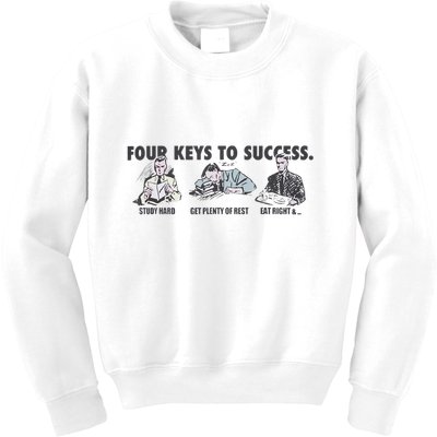 Four Keys To Success Kids Sweatshirt