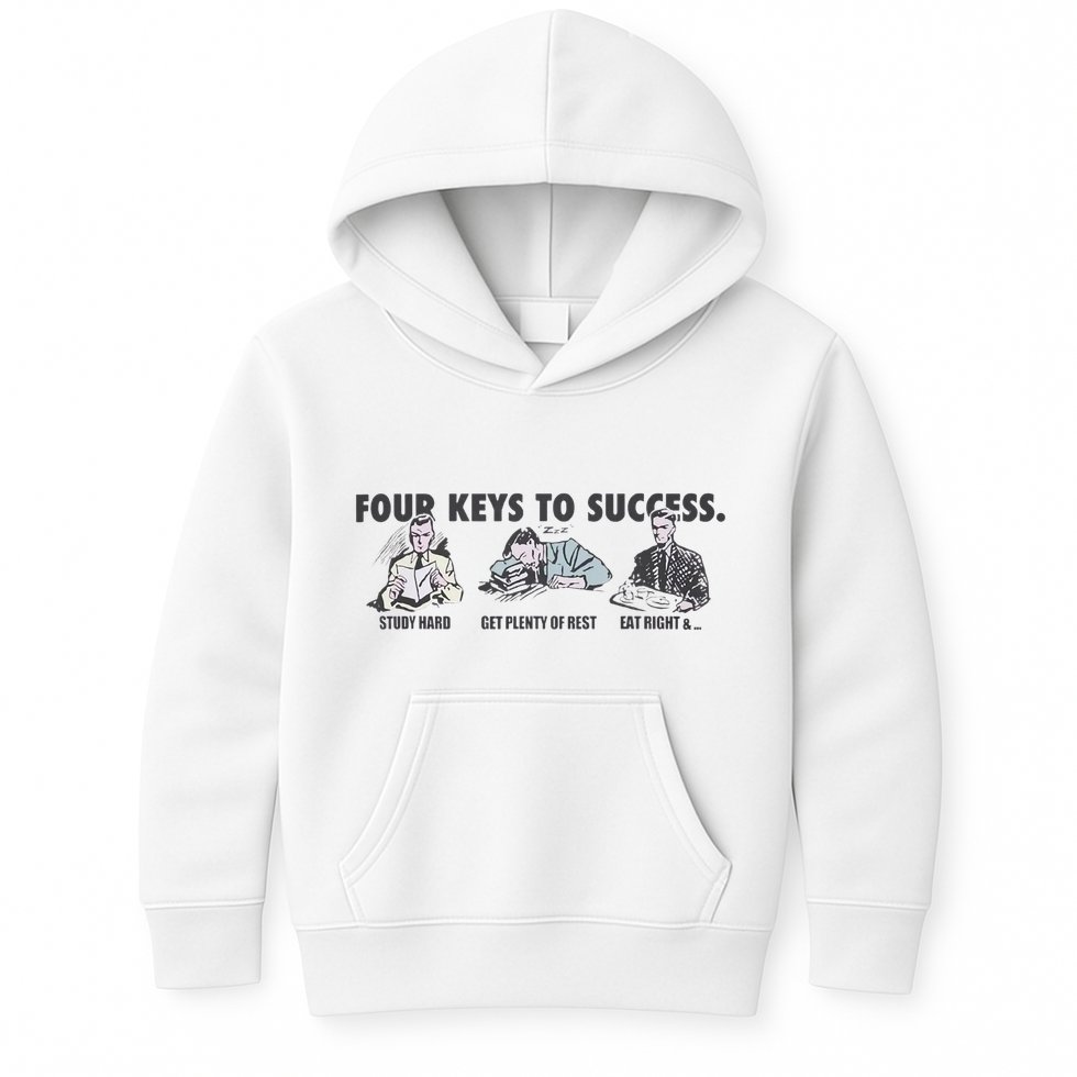 Four Keys To Success Kids Hoodie