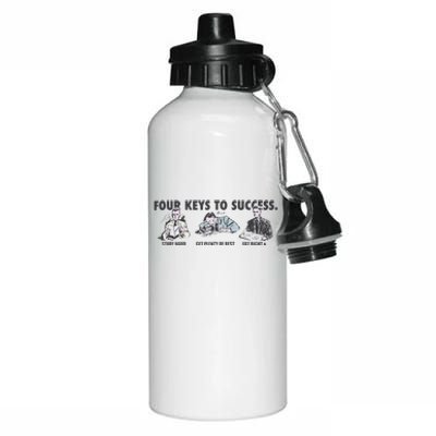 Four Keys To Success Aluminum Water Bottle