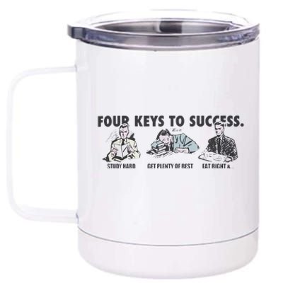 Four Keys To Success 12 oz Stainless Steel Tumbler Cup