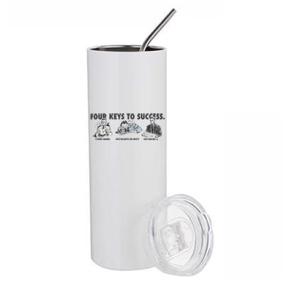 Four Keys To Success Stainless Steel Tumbler